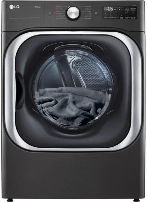 9.0 cu. ft. Mega Capacity Smart wi-fi Enabled Front Load Electric Dryer with TurboSteam™ and Built-In Intelligence
