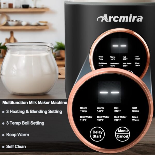Arcmira Nut Milk Maker Review Innovative Automatic Plant-Based Beverage Appliance