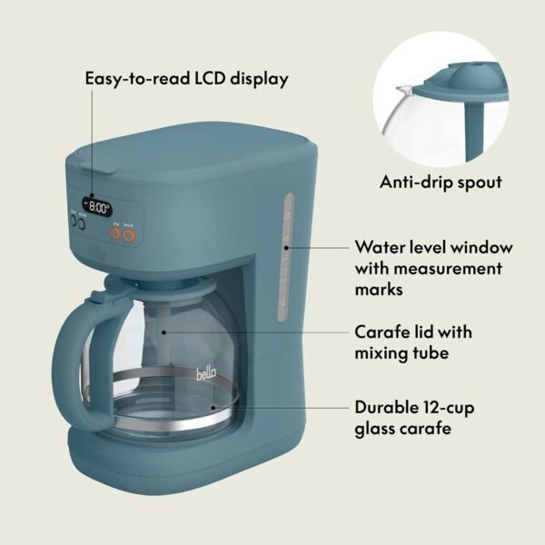 Bella 12 Cup Programmable Coffee Maker Surf Review Reveals Brewing Strength and Auto Shutoff Features