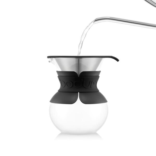 Bodum Pour Over Coffee Maker Review High Heat Glass with Stainless Steel Filter