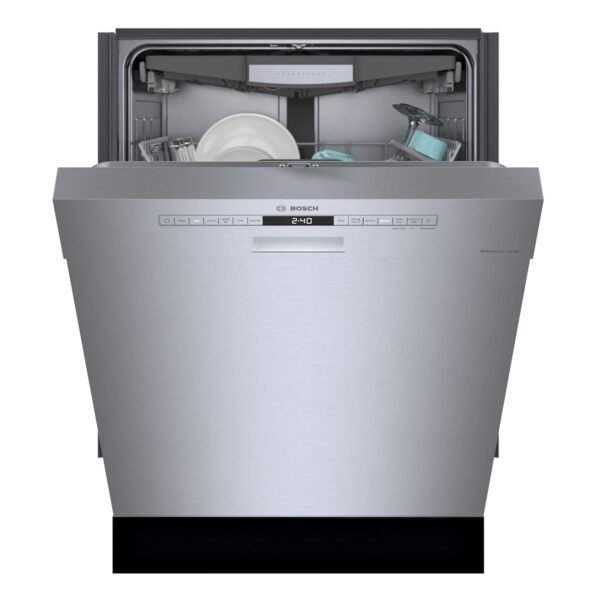 Bosch SHE53B75UC 300 Series 24 Inch Smart Built-In Dishwasher, stainless steel