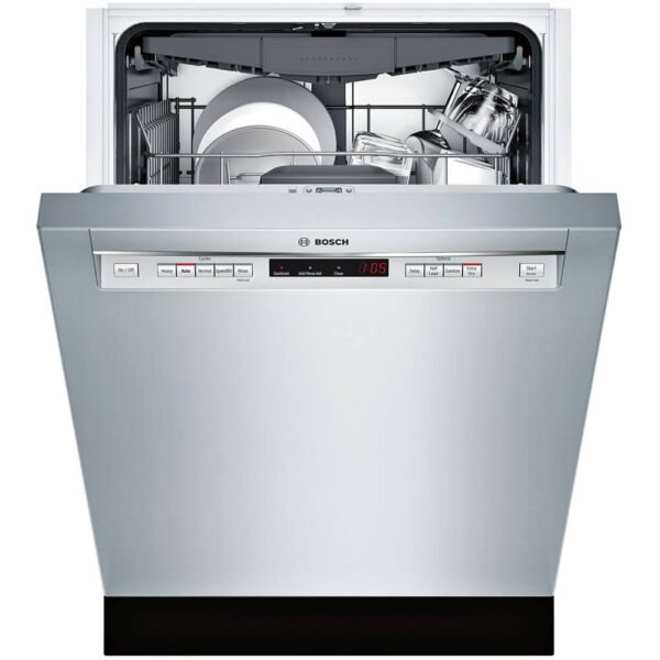 Built-In Dishwasher Bosch SHEM63W55N Review Sanitize Option and PureDry System Tested