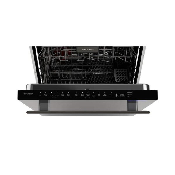 Built-In Dishwasher Review Sharp SDW6757ES Stainless Steel with Soil Sensors and LED Lighting