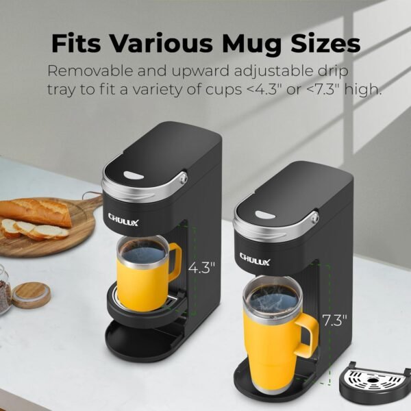 CHULUX Slim Single Serve Coffee Maker Review Best Compact K-Cup Brewer CHULUX Slim Single Serve Coffee Maker Review Best Compact K-Cup Brewer