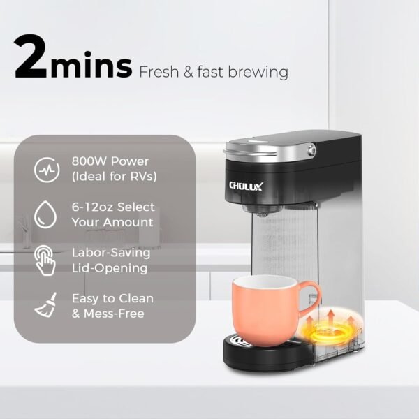 CHULUX Slim Single Serve Coffee Maker Review Best Compact K-Cup Brewer CHULUX Slim Single Serve Coffee Maker Review Best Compact K-Cup Brewer