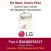 Comprehensive Review of LG Ice Maker Assembly EAU60783827 for Efficient Refrigeration