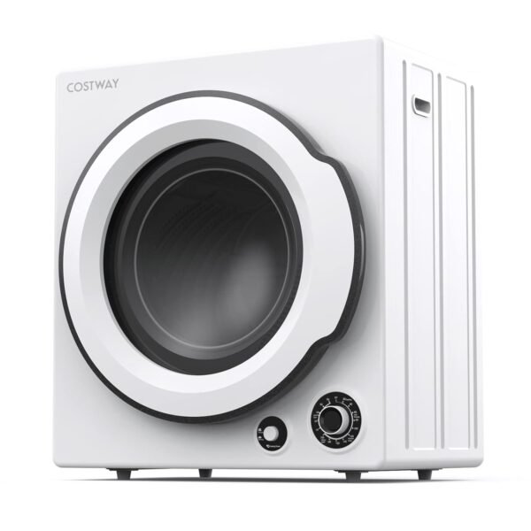 COSTWAY Portable Clothes Dryer, 13.2 LBS Front Load Compact Laundry Dryer with Stainless Steel Drum, 5 Drying Programs and Adjustable Exhaust Vent, Electric Tumble Laundry...