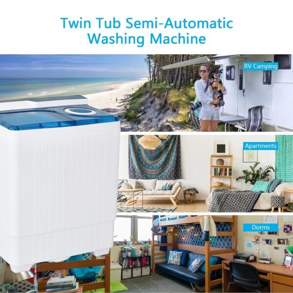 COSTWAY Portable Washing Machine Review Twin Tub Compact Laundry Appliance Performance