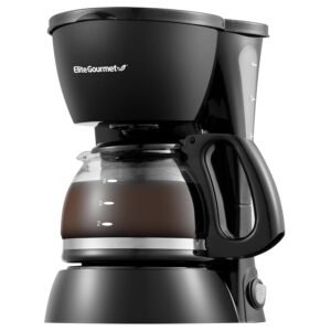 Elite Gourmet EHC4128 Automatic 4-Cup Brew & Drip Coffee Maker with Pause N Serve, Glass Carafe, Reusable Filter, On/Off Switch, Keep Warm, Water Level Indicator, Black Elite Gourmet EHC4128 Automatic 4-Cup Brew & Drip Coffee Maker with Pause N Serve, Glass Carafe, Reusable Filter, On/Off Switch, Keep Warm, Water Level Indicator, Black