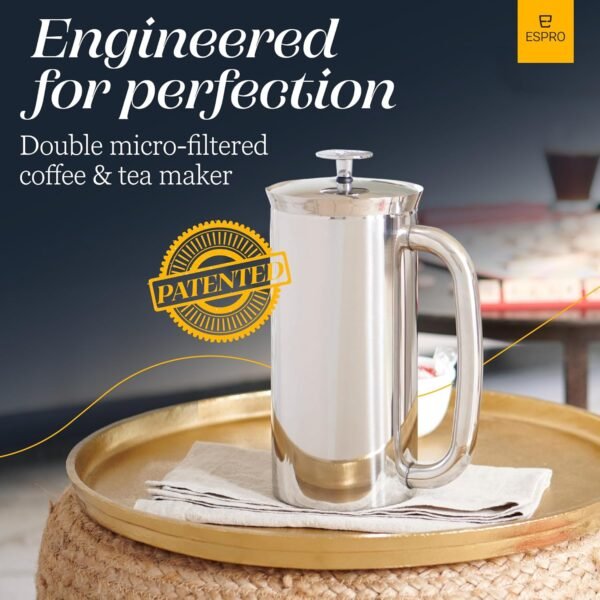 ESPRO P7 French Press Review Best Double-Walled Stainless Steel Coffee Maker