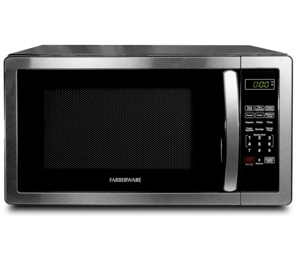 Farberware Classic Microwave Oven, 1.1 Cu. Ft.,1000-Watt, with Child Lock, Stainless Steel Farberware Classic Microwave Oven, 1.1 Cu. Ft.,1000-Watt, with Child Lock, Stainless Steel