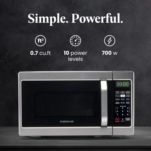 Farberware Countertop Microwave 700 Watts Review Best Compact Kitchen Microwave Oven