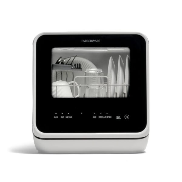 Farberware Portable Countertop Dishwasher with 5-Liter Built-in Water Tank - 5-Program System for Home, RV, and Apartment - Wash Dishes, Glass, and Baby Products Farberware Portable Countertop Dishwasher with 5-Liter Built-in Water Tank - 5-Program System for Home, RV, and Apartment - Wash Dishes, Glass, and Baby Products
