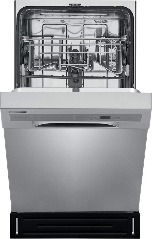 Frigidaire 18 Inch Built-In Dishwasher Review Thorough Cleaning with Dual Spray Arms and ADA Compliance