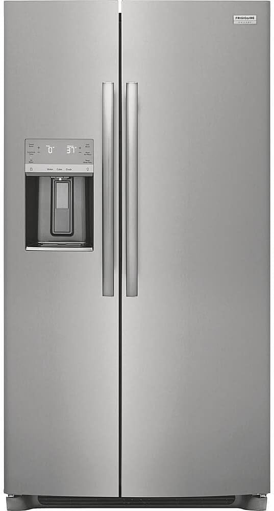 Frigidaire GRSS2652AF 36" Gallery Series Freestanding Side by Side Refrigerator with 25.6 cu. ft. Capacity, 3 Glass Shelves, Crisper Drawer, Ice Maker, Energy Star Certified in...