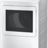 GE Profile PTD60EBSRWS 7.4 Cu. Ft. White Electric Dryer with Sanitize Cycle and Sensor Dry