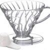 Hario V60 Plastic Coffee Dripper, Size 01, Clear