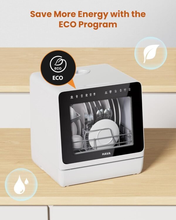 HAVA Countertop Dishwasher TDJR09 Review Innovative Features and Energy Efficiency Explored