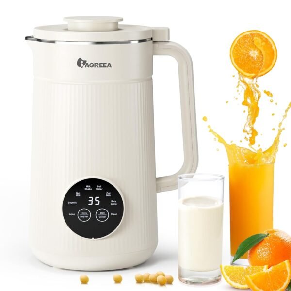 IAGREEA 35 oz Nut Milk Maker Machine with 10 Blades, Automatic Homemade Almond, Oat, Soy, Plant-Based Milk and Dairy Free Beverages, Almond Maker, Self-cleaning, Keep... IAGREEA 35 oz Nut Milk Maker Machine with 10 Blades, Automatic Homemade Almond, Oat, Soy, Plant-Based Milk and Dairy Free Beverages, Almond Maker, Self-cleaning, Keep...