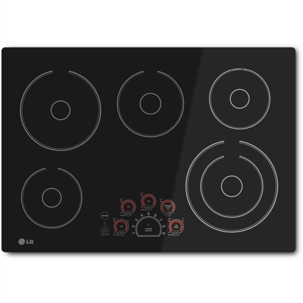 LG 30" BLACK RADIANT ELECTRIC SMOOTHTOP COOKTOP WITH SMOOTHTOUCH CONTROLS LCE3010SB LG 30" BLACK RADIANT ELECTRIC SMOOTHTOP COOKTOP WITH SMOOTHTOUCH CONTROLS LCE3010SB