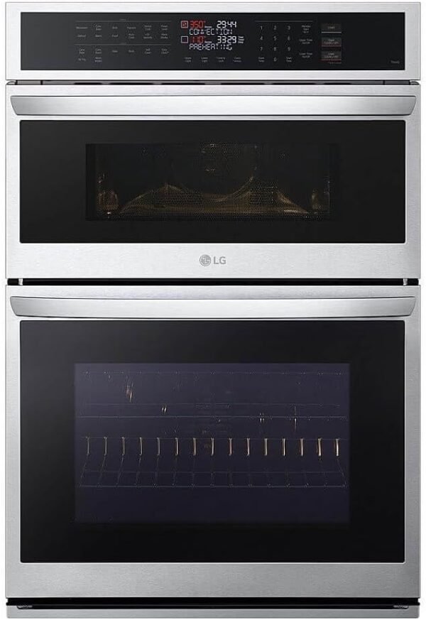 LG WCEP6423F 30 Inch Smart 6.4 cu. ft. Total Capacity Electric Combination Double Wall Oven with Wi-Fi LG WCEP6423F 30 Inch Smart 6.4 cu. ft. Total Capacity Electric Combination Double Wall Oven with Wi-Fi