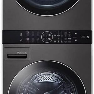 LG WKEX200HBA 27 Inch Smart Electric Single Unit WashTower with 4.5 cu. ft. Washer Capacity, 7.4 cu. ft. Dryer Capacity