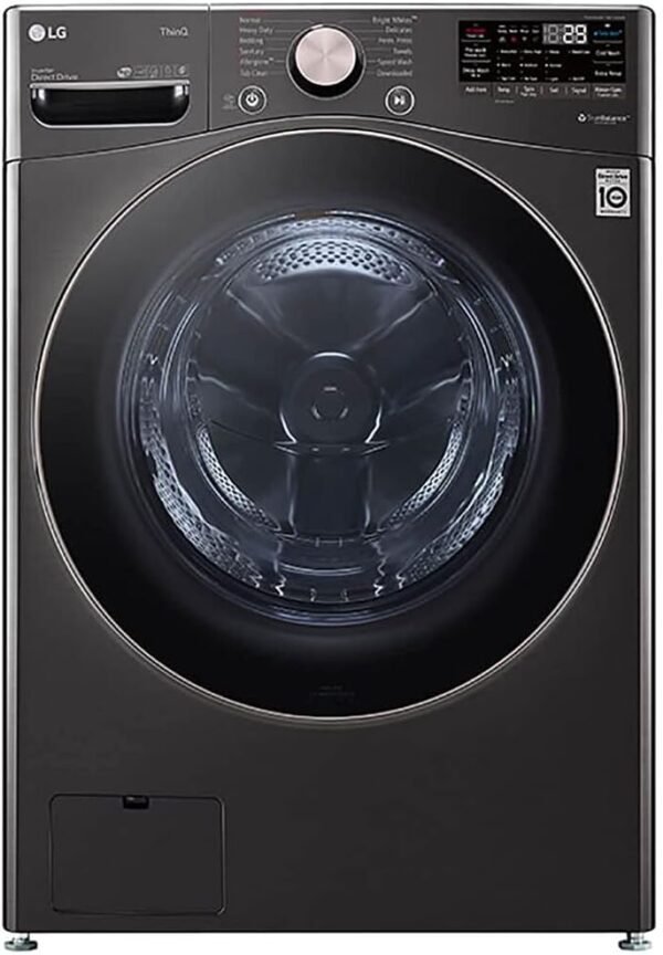 LG WM4000HBA 4.5 Cu. Ft. Capacity Smart Washer with TurboWash - Black Steel