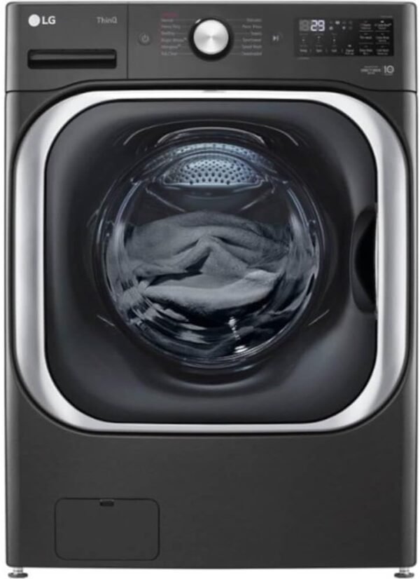 LG WM8900HBA 5.2 Cu. Ft. Black Steel Front Load Washer
