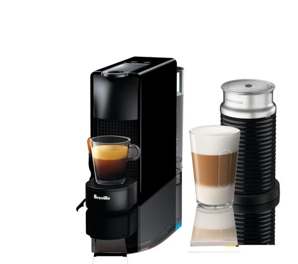 Nespresso Essenza Mini Espresso Machine by Breville with Milk Frother,20.3 fl oz, Piano Black Nespresso Essenza Mini Espresso Machine by Breville with Milk Frother,20.3 fl oz, Piano Black