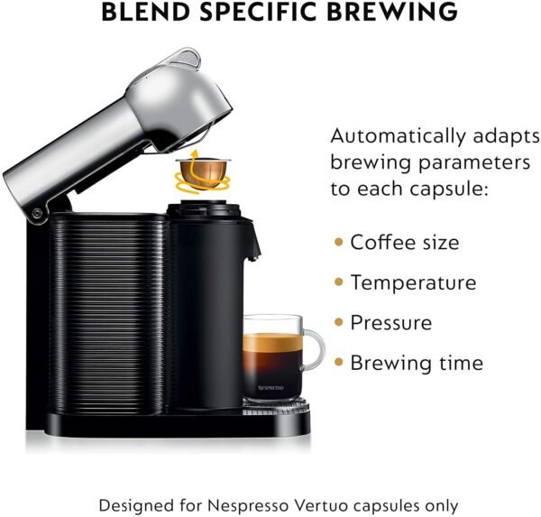 Nespresso Vertuo Coffee Maker Review Breville Chrome Single Serve Espresso Machine Performance