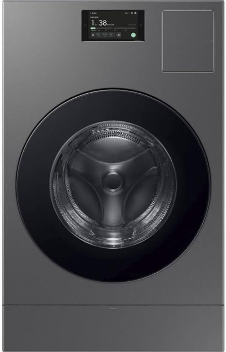 SAMSUNG WD53DBA900HZ Bespoke 5.3 Cu. Ft. Dark Steel Front Load All-in-One Washer/Dryer Combo