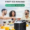 Silonn Countertop Ice Maker Review Fast Bullet Ice 26lbs Daily Portable Compact
