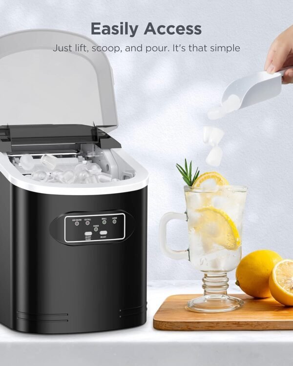 Silonn Ice Maker Review Fast Compact Countertop Machine Produces 26 Pounds Daily