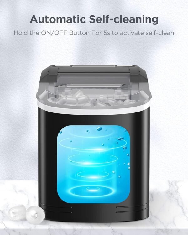 Silonn Ice Maker Review Fast Compact Countertop Machine Produces 26 Pounds Daily