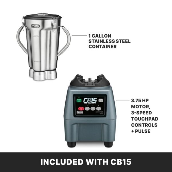 Waring Commercial Blender CB15 Review Ultra Heavy Duty 3.75 HP Power and Precision