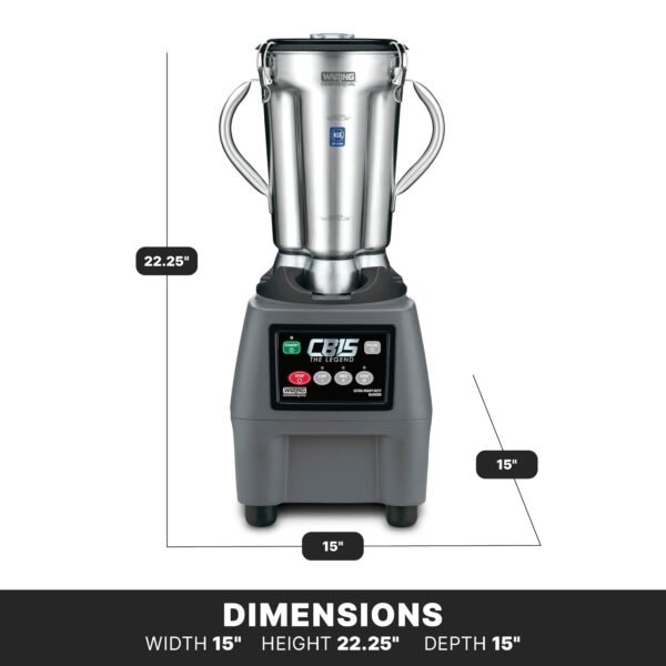 Waring Commercial Blender CB15 Review Ultra Heavy Duty 3.75 HP Power and Precision