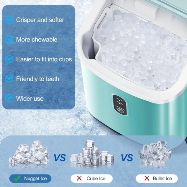 ZAFRO Portable Ice Maker Review Fast Nugget Ice Machine for Home Office Bar